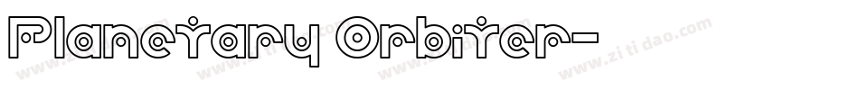 Planetary Orbiter字体转换